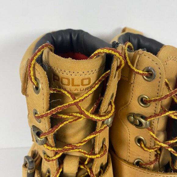 Polo Ralph Lauren Tenard Boots Men's 9.5 D Duck Boots Tan Brown Suede Leather - Picture 10 of 16